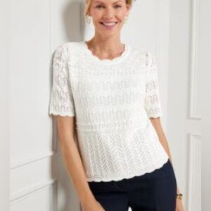 Talbots NWT Short Sleeve Knit Top Size Medium
